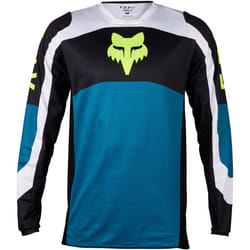 FOX 180 Nitro Maillot de motocross, bleu, taille 2XL pour Hommes