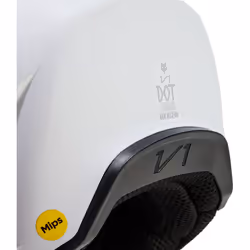 FOX V1 Solid Casque de motocross, blanc, taille 2XL pour Hommes