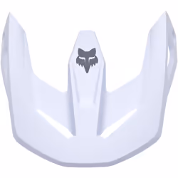 FOX V1 Solid Casque Peak, blanc, taille L pour Hommes