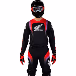 FOX 180 Honda 2023 Maillot de motocross, noir-rouge, taille M pour Hommes