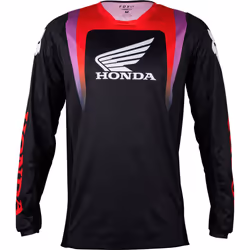 FOX 180 Honda 2023 Maillot de motocross, noir-rouge, taille 2XL pour Hommes