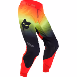 FOX 360 Revise Pantalon de motocross, noir-rouge-jaune, taille 34 pour Hommes