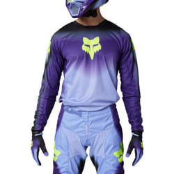 FOX 180 Interfere Maillot de motocross, noir-bleu, taille XL pour Hommes