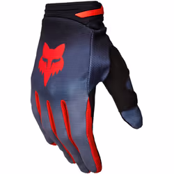 FOX 180 Interfere Gants de motocross, gris-rouge, taille L pour Hommes