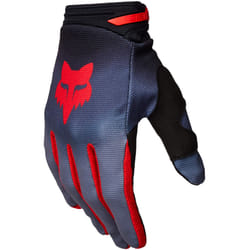FOX 180 Interfere Gants de motocross, gris-rouge, taille L pour Hommes