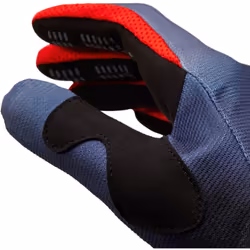 FOX 180 Interfere Gants de motocross, gris-rouge, taille L pour Hommes