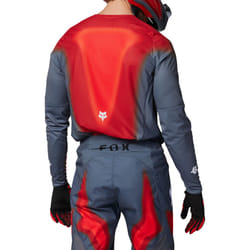 FOX 360 Volatile Maillot de motocross, gris-rouge, taille M pour Hommes