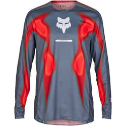 FOX 360 Volatile Maillot de motocross, gris-rouge, taille L pour Hommes