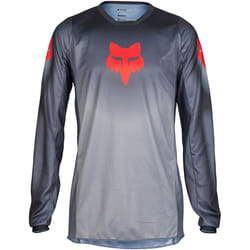 FOX 180 Interfere Maillot de motocross, gris-rouge, taille L pour Hommes