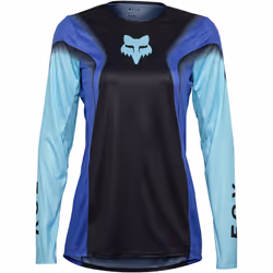 FOX Flexair Infinite Maillot de motocross femme, noir-bleu, taille L pour Femmes
