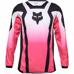 FOX 180 Lean Maillot de motocross fille, noir-rose, taille L pour Les filles