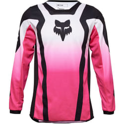 FOX 180 Lean Maillot de motocross fille, noir-rose, taille L pour Les filles