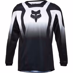 FOX 180 Lean Maillot de motocross pour jeunes, noir-blanc, taille S