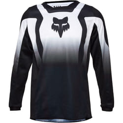 FOX 180 Lean Maillot de motocross pour jeunes, noir-blanc, taille S