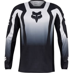FOX 180 Lean Maillot de motocross, noir-blanc, taille L pour Hommes