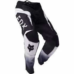 FOX 180 Lean Pantalons de motocross, noir-blanc, taille 26 pour Hommes