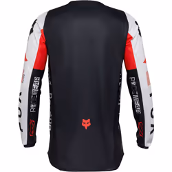 FOX 180 Race Spec Motocross Jersey, noir-blanc-rouge, taille S pour Hommes