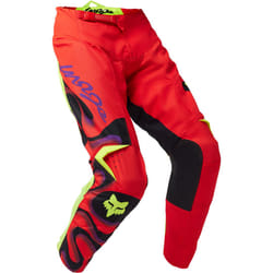 FOX 180 Emotion Pantalons de motocross, rouge, taille 32 pour Hommes