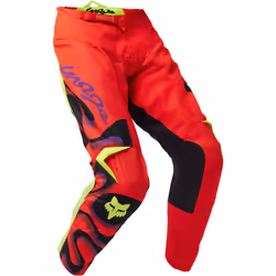 FOX 180 Emotion Pantalons de motocross, rouge, taille 34 pour Hommes