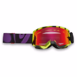 FOX Main Emotion Mirrored Lens Lunettes de motocross, rouge pour Hommes