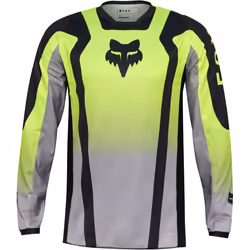 FOX 180 Lean Maillot de motocross, jaune, taille L pour Hommes