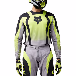 FOX 180 Lean Maillot de motocross, jaune, taille L pour Hommes - Vue supplémentaire 4