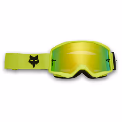 FOX Main Core Mirrored Lens Lunettes de motocross, jaune pour Hommes