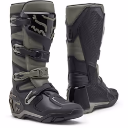 FOX Comp X Bottes de motocross, noir-gris, taille 47 pour Hommes