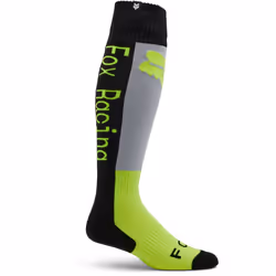 FOX 180 Lean Motocross Chaussettes, gris-jaune, taille M pour Hommes