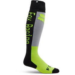 FOX 180 Lean Motocross Chaussettes, gris-jaune, taille M pour Hommes