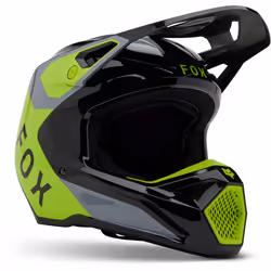 FOX V1 Lean MIPS Casque de motocross, gris-jaune, taille M pour Hommes