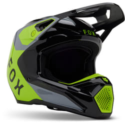 FOX V1 Lean MIPS Casque de motocross, gris-jaune, taille M pour Hommes