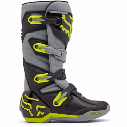 FOX Comp Bottes de motocross, gris-jaune, taille 45 pour Hommes