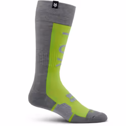 FOX 360 Divider Motocross Chaussettes, gris-jaune, taille M pour Hommes