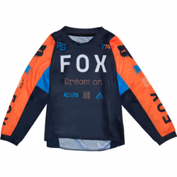 FOX 180 Race Spec Maillot de motocross enfant, bleu, taille S pour Des gamins