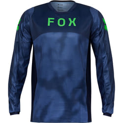 FOX 180 Taunt Maillot de motocross, bleu, taille M pour Hommes
