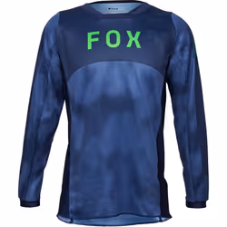 FOX 180 Taunt Maillot de motocross pour jeunes, bleu, taille S