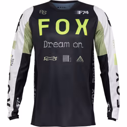 FOX 180 Race Spec Motocross Jersey, noir-blanc-vert, taille XL pour Hommes