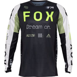 FOX 180 Race Spec Motocross Jersey, noir-blanc-vert, taille XL pour Hommes