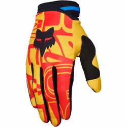 FOX 180 Race Spec Gants de motocross, jaune, taille S pour Hommes