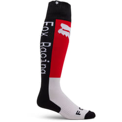 FOX 180 Lean Motocross Chaussettes, blanc-rouge, taille M pour Hommes