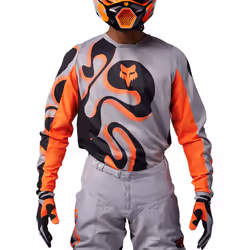 FOX 180 Emotion Maillot de motocross, gris, taille M pour Hommes - Vue supplémentaire 4