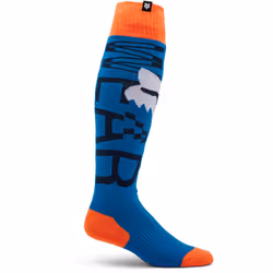 FOX 180 Seventy4 Chaussettes de motocross, bleu, taille S pour Hommes
