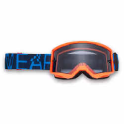 FOX Main Race Spec Mirrored Lens Lunettes de motocross, bleu pour Hommes