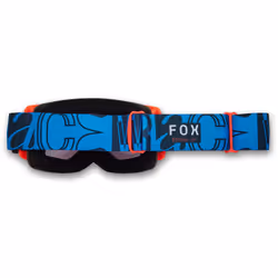 FOX Main Race Spec Mirrored Lens Lunettes de motocross, bleu pour Hommes