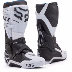 FOX Instinct Bottes de motocross, noir-blanc, taille 44 pour Hommes