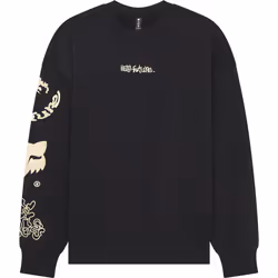 FOX Hello Future Oversized Crew Chandail, noir, taille XL pour Hommes