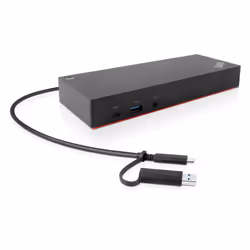 Lenovo 40AF0135UK station d'accueil Avec fil USB 3.2 Gen 1 (3.1 Gen 1) Type-C Noir - Vue supplémentaire 4