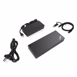 Lenovo 40AF0135UK station d'accueil Avec fil USB 3.2 Gen 1 (3.1 Gen 1) Type-C Noir - Vue supplémentaire 5