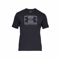 Tee-shirt de running - Under Armour - Boxed Sportstyle SS - Noir - Coupe ample - Technologie Charged Cotton
